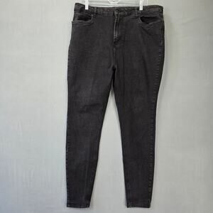 Forever21+ Black Jeans Stretch Skinny Classic Denim Women Plus Size 16 High Rise